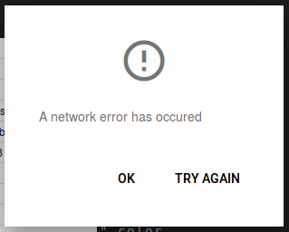 network error